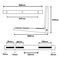 Maclean Air Conditioner/Heat Pump Mount/Hanger, dimensions 800x420x600 mm, galvanized steel, up to 260 kg, MC-147