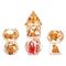 Christmas Resin Dice Set Reindeer & Santa
