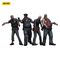Zombie Dark Source Action Figures 4-Pack Police (Male) 8 cm