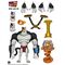 Earthworm Jim Action Figure Wave 1: Bob the Killer Goldfish & #4 15 cm