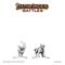 Pathfinder Battles Deep Cuts Unpainted Miniature Goblin Commando & Goblin Dog 13 cm