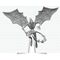 Dungeons & Dragons Nolzur's Marvelous Miniatures Unpainted Miniature Nightgaunt 17 cm
