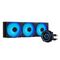 Chieftec CLC-360-VRM-RGB computer cooling system Computer case All-in-one liquid cooler 12 cm Black
