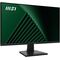 MSI Pro MP245G 24 Inch Monitor, FHD (1920 x 1080), 100Hz, IPS, 1ms, 1x HDMI 1.4b, 1x DP 1.2a output, 1x D-Sub(VGA), Built-in Speakers, Anti-Glare, Anti-Flicker, Less Blue light, TÜV Certified, VESA, Kensington, Black