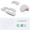 Doomoo - Maxi Pregnancy Pillow - Grey Dots /