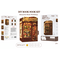 BOOK NOOK KIT - DIY - Memories Music Bookshop - 136pc + LED Light