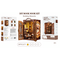 BOOK NOOK KIT - DIY - Memories Bookshop - 127pc + LED Light