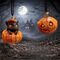 Nemesis - Whisper Wood - Pumpkin and Patch Hanging Ornament /