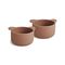 Nuuroo - Rosa silicone snack box small 2-pack - Chocolate malt /