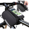 Wozinsky frame bike bag + detachable phone cover up to 6.5 "1.5l black (WBB7BK)