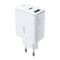 Acefast wall charger USB Type C / USB 32W, PPS, PD, QC 3.0, AFC, FCP white (A5 white)