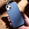 iCarer Litchi Premium Leather Case iPhone 14 Plus Magnetic Leather Case with MagSafe Light Blue (WMI14220711-LB)