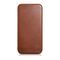 iCarer CE Oil Wax Premium Leather Folio Case iPhone 14 Plus magnetic flip case MagSafe brown (AKI14220707-BN)