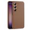 Dux Ducis Grit case for Samsung Galaxy S23+ elegant case made of artificial leather brown