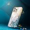 Luxury iPhone 14 Plus Case with Kingxbar Phoenix Crystals - Gold and Blue