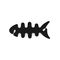 Fish-shaped headphone cable wrap - black