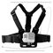 Adjustable sports camera harness - black