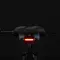 Rockbros 38218916002 MTB bicycle saddle + lamp - black