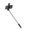 Selfie stick WH1YXS telescopic tripod 1m with round lamp and phone holder - black