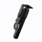 Selfie stick WH1YXS telescopic tripod 1m with round lamp and phone holder - black
