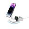 Tech-Protect QI15W-A27 3-in-1 inductive charger with MagSafe stand for smartphone / Apple Watch / AirPods - white
