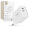 Tech-Protect C35W charger 2x USB-C PD 35W - white