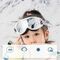 Qunature Panda Ski Goggles for Kids - Black/White