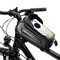 Wozinsky bicycle bag for the frame, armored, with a phone pocket, 1.7 l - black