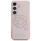 Karl Lagerfeld Rhinestones K. Head Logo Samsung Galaxy S25 Case Pink