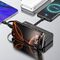 Dudao K11 Pro 20000mAh Powerbank with Built-in Cables - Black