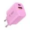 Tech-Protect NCA30 PD 30W QC3.0 USB-A / USB-C Wall Charger - Pink
