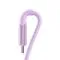 Joyroom S-A59 Vibrant Series 3A USB-A - USB-C Cable 1.2m - Purple