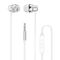 Dudao X10PRO wired headphones, mini jack 3.5mm, in-ear with remote control - white
