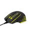 Wozinsky WMGK-1181W Wired Optical Gaming Mouse 7200 DPI with Backlight - Black and Yellow