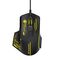 Wozinsky WMGK-1181W Wired Optical Gaming Mouse 7200 DPI with Backlight - Black and Yellow