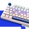 Machenike K500B-B87 Wired Mechanical Gaming Keyboard with Backlight, Red Switch - White