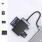 Orico CL4D-A3 USB-A 3.0 SD microSD CF MS 5 Gb/s Memory Card Reader - Black and Silver