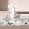 Jisulife Handheld Fan Life8 Mini Portable USB Fan with 2000mAh Power Bank and Flashlight - White