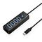 Orico PW4U-C3 USB Hub 4-port USB-A 3.0 1m - black