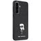 Etui Karl Lagerfeld Fixed Glitter Ikonik Logo Metal Pin na Samsung Galaxy A57 5G - czarne