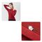 Rockbros YPW065 TVI Women's Long Sleeve Cycling Jersey Fall/Winter L - Red