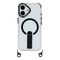 iPhone 17 case with stand, short strap (30 cm) and long strap (120 cm), compatible with MagSafe - black