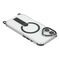 iPhone 17 case with stand, short strap (30 cm) and long strap (120 cm), compatible with MagSafe - black