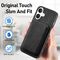 Synthetic Leather iPhone 17 Case with Detachable MagSafe Compatible Card Holder - Black