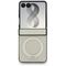 Etui Guess Magnetic Ring Stand Grained Classic Logo MagSafe na Samsung Galaxy Z Flip 8 - beżowe