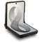 Etui Guess Magnetic Ring Stand Grained Classic Logo MagSafe na Samsung Galaxy Z Flip 8 - beżowe