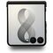 Etui Guess Magnetic Ring Stand Grained Classic Logo MagSafe na Samsung Galaxy Z Flip 8 - beżowe