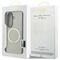 Etui Guess Magnetic Ring Stand Grained Classic Logo MagSafe na Samsung Galaxy Z Fold 8 Ultra - beżowe