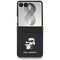 Etui Karl Lagerfeld Karl&Choupette Saffiano Pins na Samsung Galaxy Z Flip 8 - czarne
