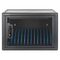Manhattan Laptop Charging Cabinet Desktop (or trolley) via USB-C 65W 16" 12-bay, Suitable for USB-C laptops (to 16"), iPads, MacBooks, Chromebooks, other USB-C devices, Bays 395x32.5x290mm, USB-C charging cables included,Cart, UK & EU
